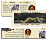 Einladung f&uuml;r eine Vernissage 