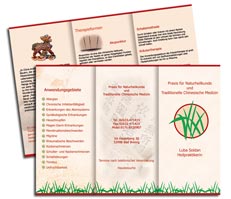 Flyergestaltung Naturheilpraxis