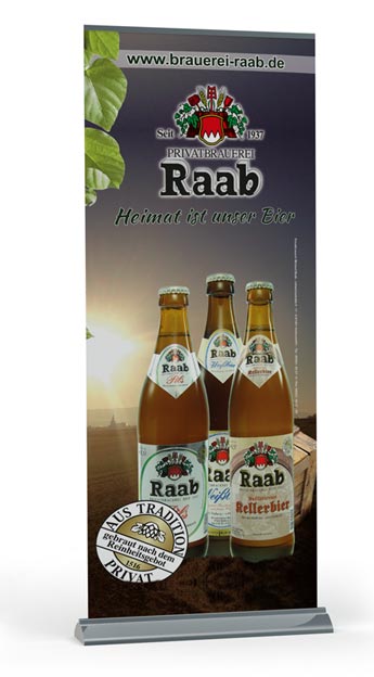 Roll-Up Display Brauerei Raab