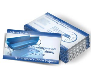 Businesskarte f&uuml;r B&uuml;roservice - Ennepetal
