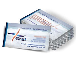 Businesskarte Computerservice Graf