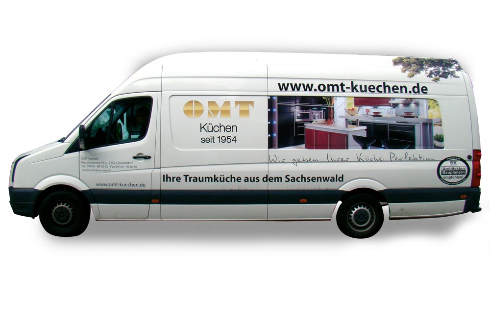 Fahrzeugbeschriftung Küchenhersteller Hamburg