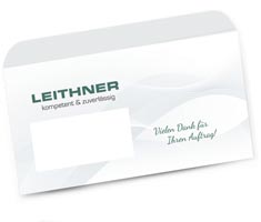 Briefumschlag Leithner EDV Dienstleistungen