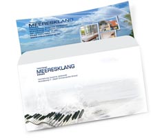 Briefumschlag Ferienhuser Meeresklang