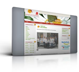 Webdesign und CMS Apotheke am Krankenhaus Haßfurt