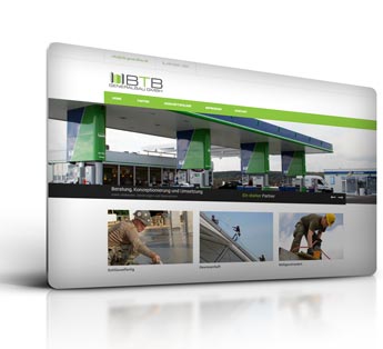 Webdesign und CMS BTB Generalbau GmbH