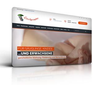 Webdesign  und CMS Cooperando Therapeuten