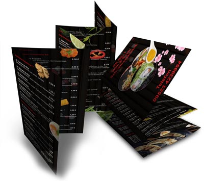 Flyer Speisekarte Wok & Sushi Restaurant