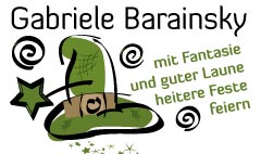 Logodesign Gabriele Barainsky - mit Fantasie und guter Laune heitere Feste feiern