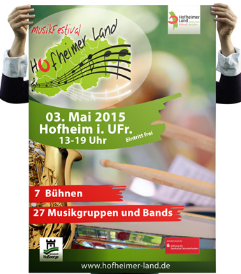 Plakat Poster Musikfestival Hofheimer Land