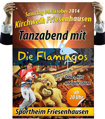 Plakat Poster Tanzveranstaltung Sportverein