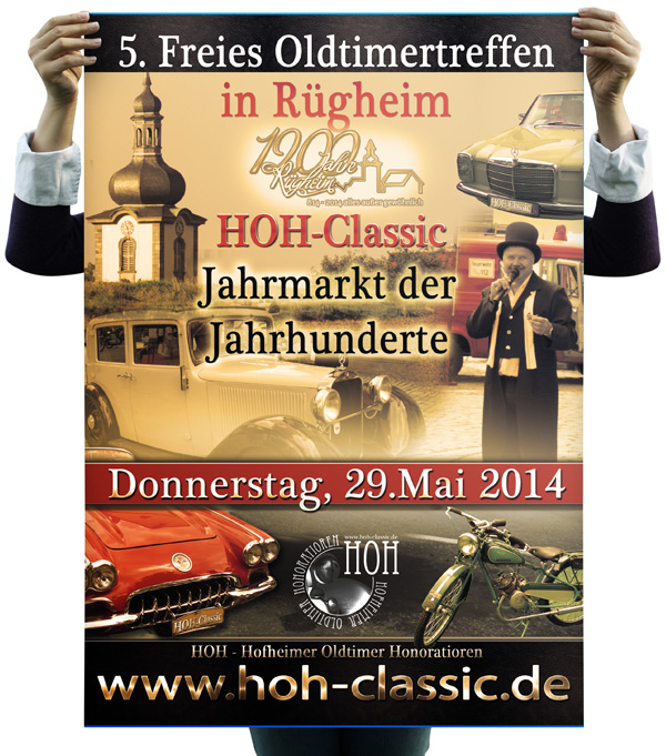 Plakat Poster Oldtimertreffen HOH Classic