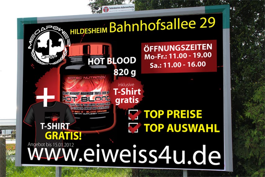 18/1 Plakat  Eweiss4u Fitness Shop Hildesheim / Hannover