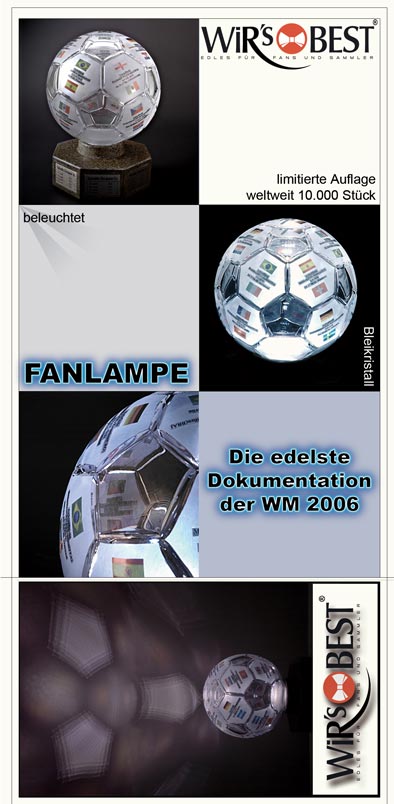 Imagekarte für WiR´s BEST Fanlampe WM 2006