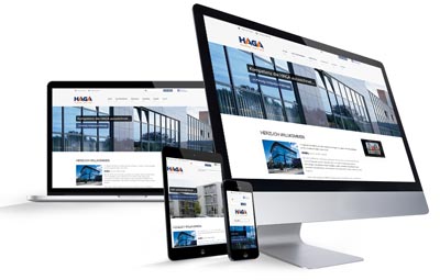 responsive Webdesign  und CMS Haga Metallbau