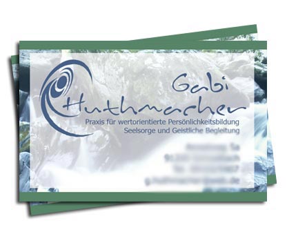 Designvisitenkarte für Gabi Huthmacher Schnaittach