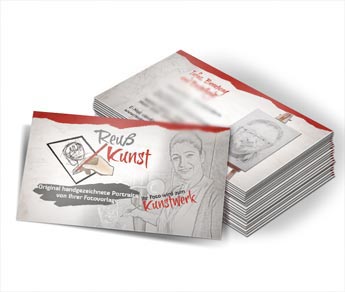 Visitenkarten Reuß Kunst Portraitmalerei