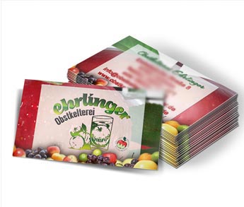 Visitenkarten für Obstkelterei