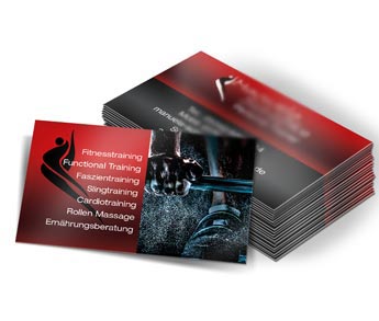 Visitenkarten für Personaltrainerin