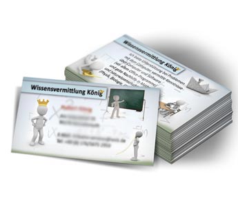 Visitenkarten Wissensvermittlung König