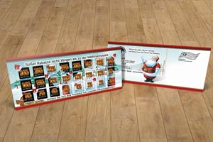 Postkarte Weihnachtskarte Schuh- und Modegeschft