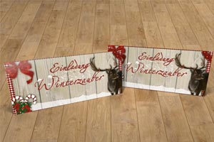 Postkarte Einladung Weihnachtsausstellung 