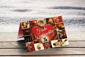Weihnachtskarte Aoptheke Gartenstadt Schweinfurt