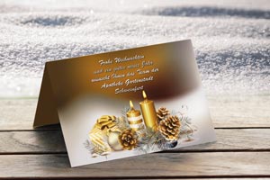 Weihnachtskarte Apotheke Schweinfurt