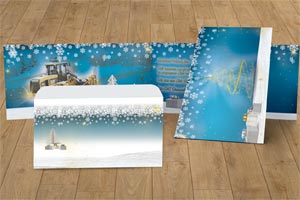 Weihnachtskarte Caterpillar Financial Services 