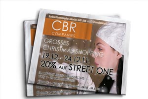 Zeitungsanzeige Christmas Shopping