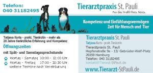 Firmenaufkleber Tierarztpraxis Hamburg