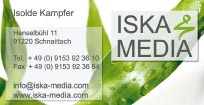 Aufkleber - Adressaufkleber Iska Media Schnaittach - Nürnberg